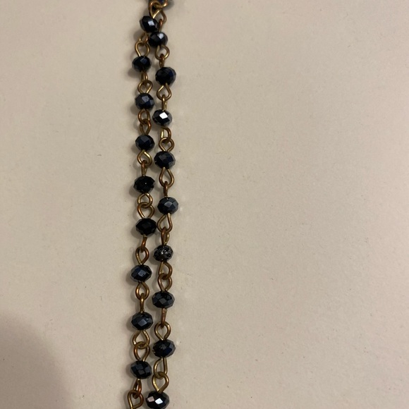 Navy beaded long necklace. Can layer as well. - Picture 8 of 8